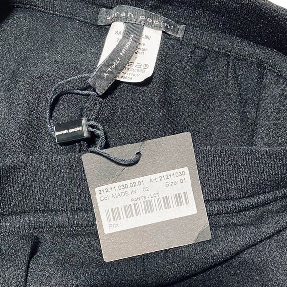 NEW Sarah Pacini Joggers Black - Picture 8 of 9